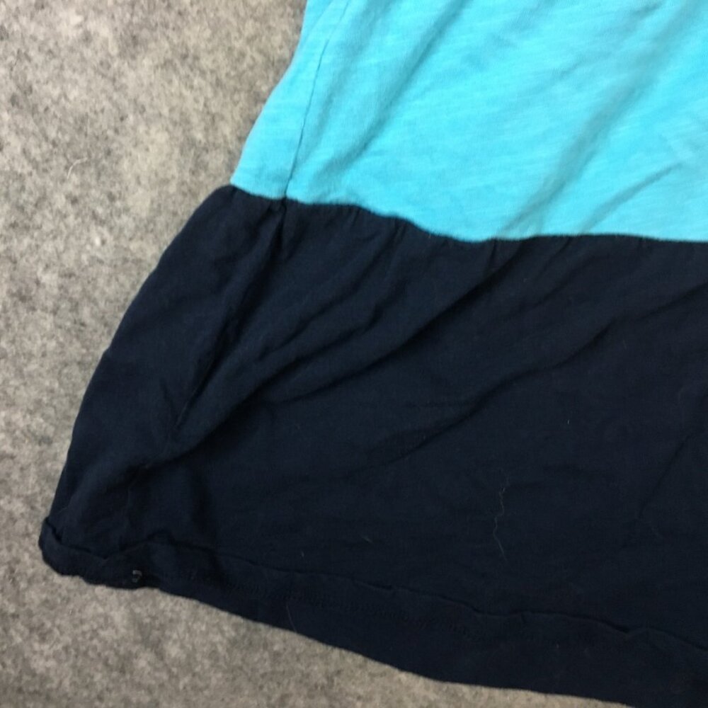 Terra Sky Dress 1X 16W 18W Blue Colorblock Tiered Pockets Tank Sleeveless Swing - Picture 2 of 13